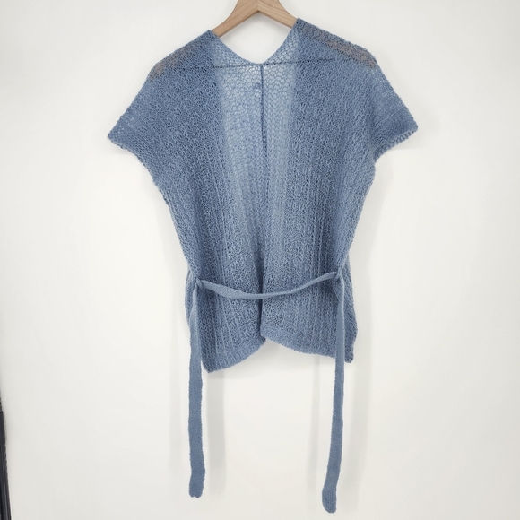 Specialty House Fashion Womens Kimono Wrap Sweater Size S/M Light Blue Dainty - Picture 8 of 8